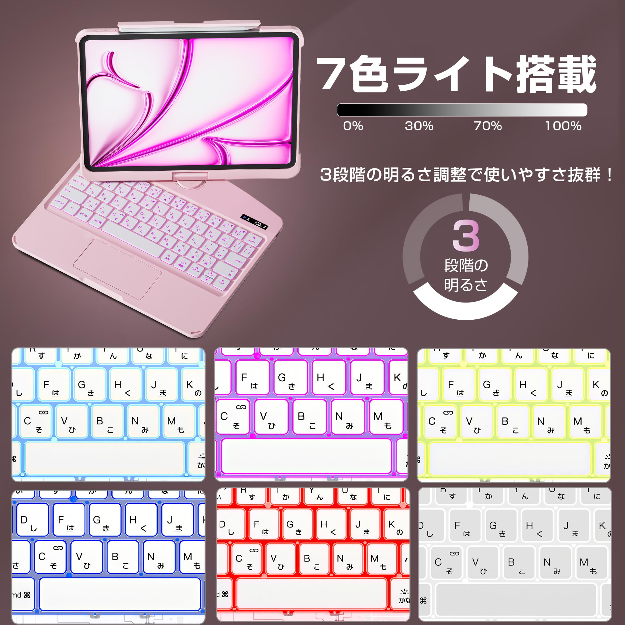 Amazon.co.jp: 2025新登場 iPad Air 13インチ(M3·M2) 対応 キーボード